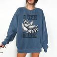 Racoon Reading Spicy Smutty Book Booktok I Read Trashy Books Comfort Colors Sweatshirt Blue Jean Racoon Reading Spicy Smutty Book Booktok I Read Trashy Books Comfort Colors Sweatshirt Blue Jean