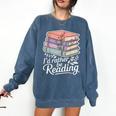 Rather Be Reading Book Lover Stack Comfort Colors Sweatshirt Blue Jean Rather Be Reading Book Lover Stack Comfort Colors Sweatshirt Blue Jean
