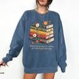 There Is No Such Thing As Too Many Books Reading Comfort Colors Sweatshirt Blue Jean
