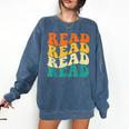 Read Read Read Read Book Lover Reading Bookworm Reader Comfort Colors Sweatshirt Blue Jean Read Read Read Read Book Lover Reading Bookworm Reader Comfort Colors Sweatshirt Blue Jean