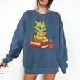 Read Books Be Kind Stay Weird Reading Bookworm Reader Comfort Colors Sweatshirt Blue Jean