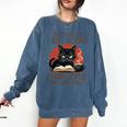 i Read Books And i Know Things Cat Reading Coffee Comfort Colors Sweatshirt Blue Jean i Read Books And i Know Things Cat Reading Coffee Comfort Colors Sweatshirt Blue Jean