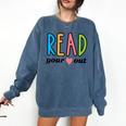 Read Your Heart Read Reading Librarian Book Across America Comfort Colors Sweatshirt Blue Jean Read Your Heart Read Reading Librarian Book Across America Comfort Colors Sweatshirt Blue Jean