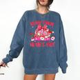 Read Your Heart Out Teacher Valentine Reading Book Lover Comfort Colors Sweatshirt Blue Jean