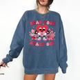 Read Your Heart Out Valentines Day Teachers Book Lovers Comfort Colors Sweatshirt Blue Jean