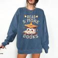 Read S'More Book Marshmallow Book Reading Lover Comfort Colors Sweatshirt Blue Jean Read S'More Book Marshmallow Book Reading Lover Comfort Colors Sweatshirt Blue Jean