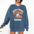 Read S'More Books Cute Campfire Reading Book Lovers Comfort Colors Sweatshirt Blue Jean Read S'More Books Cute Campfire Reading Book Lovers Comfort Colors Sweatshirt Blue Jean