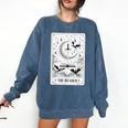 The Reader Tarot Card Bookworm Books Lover Dragon Librarians Comfort Colors Sweatshirt Blue Jean