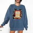 A Reader Without Their Book Is A Tragedy Dragon Rider Quote Comfort Colors Sweatshirt Blue Jean