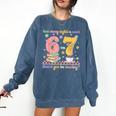 Reading 67 Teacher Six Seven Reading 6 7 Book Lover Comfort Colors Sweatshirt Blue Jean