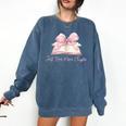 Reading Books Mom Mothers Day Coquette Pink Bow Book Lovers Comfort Colors Sweatshirt Blue Jean Reading Books Mom Mothers Day Coquette Pink Bow Book Lovers Comfort Colors Sweatshirt Blue Jean
