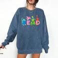 Reading Dinosaur T Rex Dino Book Lover Comfort Colors Sweatshirt Blue Jean Reading Dinosaur T Rex Dino Book Lover Comfort Colors Sweatshirt Blue Jean