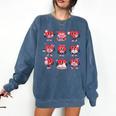 Reading Heart Book Valentines Day Teacher Women Girl Comfort Colors Sweatshirt Blue Jean Reading Heart Book Valentines Day Teacher Women Girl Comfort Colors Sweatshirt Blue Jean