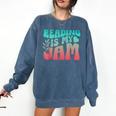 Reading Is My Jam Book Lover Bookworm Teacher Library Reader Comfort Colors Sweatshirt Blue Jean Reading Is My Jam Book Lover Bookworm Teacher Library Reader Comfort Colors Sweatshirt Blue Jean