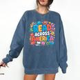 Reads Across Tee America Books Reader Reading Teacher Comfort Colors Sweatshirt Blue Jean Reads Across Tee America Books Reader Reading Teacher Comfort Colors Sweatshirt Blue Jean