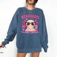 Readsolotl Pink Kawaii Axolotl Book Lover Reading Comfort Colors Sweatshirt Blue Jean Readsolotl Pink Kawaii Axolotl Book Lover Reading Comfort Colors Sweatshirt Blue Jean