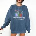 There's No Such Thing As Too Many Books Bookworm Libraries Comfort Colors Sweatshirt Blue Jean