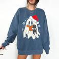 Retro Ghost Reading Book With Cat Bookish Club Christmas Men Women Kids Comfort Colors Sweatshirt Blue Jean Retro Ghost Reading Book With Cat Bookish Club Christmas Men Women Kids Comfort Colors Sweatshirt Blue Jean