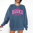 Retro Pink Coquette Bow Valentine Book Lover Varsity Comfort Colors Sweatshirt Blue Jean Retro Pink Coquette Bow Valentine Book Lover Varsity Comfort Colors Sweatshirt Blue Jean