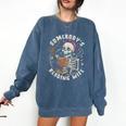 S Mut Book Spicy Romance Somebody's S Mut Reading Wife Comfort Colors Sweatshirt Blue Jean