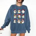Santa Ghost Reading Books Christmas Library Teacher Comfort Colors Sweatshirt Blue Jean Santa Ghost Reading Books Christmas Library Teacher Comfort Colors Sweatshirt Blue Jean