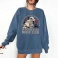 Sarcastic Proud Anti Social Member Of Introverted Book Club Comfort Colors Sweatshirt Blue Jean