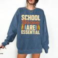 School Librarians Are Essential Library Book Lover Librarian Comfort Colors Sweatshirt Blue Jean School Librarians Are Essential Library Book Lover Librarian Comfort Colors Sweatshirt Blue Jean