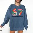Six Seven 67 If You Know You Know 6 7 Reading Books Comfort Colors Sweatshirt Blue Jean