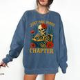 Skeleton Read Book Just One More Chapter Floral Book Lover Comfort Colors Sweatshirt Blue Jean Skeleton Read Book Just One More Chapter Floral Book Lover Comfort Colors Sweatshirt Blue Jean