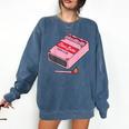 Slow Burn Book Club Comfort Colors Sweatshirt Blue Jean