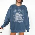 Snow Is Falling Books Are Calling Winter Reading Comfort Colors Sweatshirt Blue Jean Snow Is Falling Books Are Calling Winter Reading Comfort Colors Sweatshirt Blue Jean