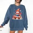 Snowman Reading Books Lovers Christmas Librarian Bookworm Comfort Colors Sweatshirt Blue Jean Snowman Reading Books Lovers Christmas Librarian Bookworm Comfort Colors Sweatshirt Blue Jean