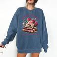 Spicy Books Spread Those Pages Like A Good Girl Dark Romance Comfort Colors Sweatshirt Blue Jean