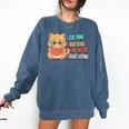Stay Home Read Books Pet My Cat Regret Nothing Cats Book Comfort Colors Sweatshirt Blue Jean