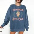 Summer Book Club Comfort Colors Sweatshirt Blue Jean