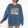 My Summer Is All Booked Book Reading Summer Reading For Men Women Comfort Colors Sweatshirt Blue Jean My Summer Is All Booked Book Reading Summer Reading For Men Women Comfort Colors Sweatshirt Blue Jean