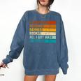 I Survived Reading Banned Books All I Got Was Smarter Comfort Colors Sweatshirt Blue Jean