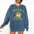 Tequila Mockingbird For Book Lovers And Writers Comfort Colors Sweatshirt Blue Jean