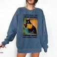 That's What I Do I Read Books I Drink Wine And I Know Things Comfort Colors Sweatshirt Blue Jean