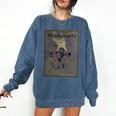 The Three Musketeers Book Cover Comfort Colors Sweatshirt Blue Jean