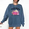 Tired Moms Book Club Running On Coffee Chaos And Chapter Cat Comfort Colors Sweatshirt Blue Jean Tired Moms Book Club Running On Coffee Chaos And Chapter Cat Comfort Colors Sweatshirt Blue Jean