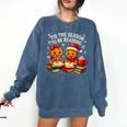 ’Tis The Season To Be Reading Book Lover Comfort Colors Sweatshirt Blue Jean ’Tis The Season To Be Reading Book Lover Comfort Colors Sweatshirt Blue Jean