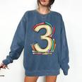Toddler 3rd Birthday Books Themed 3 Year Old Boys Kids Girls Comfort Colors Sweatshirt Blue Jean Toddler 3rd Birthday Books Themed 3 Year Old Boys Kids Girls Comfort Colors Sweatshirt Blue Jean