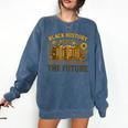 History Honoring Past Inspiring The Future Book Comfort Colors Sweatshirt Blue Jean