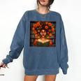 History Month Black Afro Girl Women Book Lovers Comfort Colors Sweatshirt Blue Jean History Month Black Afro Girl Women Book Lovers Comfort Colors Sweatshirt Blue Jean