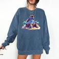 Turtle Wearing Sunglasses Reading A Book On The Beach Summer Comfort Colors Sweatshirt Blue Jean Turtle Wearing Sunglasses Reading A Book On The Beach Summer Comfort Colors Sweatshirt Blue Jean