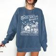Unapologetically Antisocial Book Club Meets Weekly Retro Comfort Colors Sweatshirt Blue Jean Unapologetically Antisocial Book Club Meets Weekly Retro Comfort Colors Sweatshirt Blue Jean