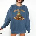 Unearth a Story Dinosaur Reading Books Summer 2026 Comfort Colors Sweatshirt Blue Jean Unearth a Story Dinosaur Reading Books Summer 2026 Comfort Colors Sweatshirt Blue Jean