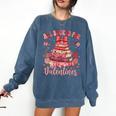 Valentine All Booked For Valentines Book Lovers Teacher Kid Comfort Colors Sweatshirt Blue Jean Valentine All Booked For Valentines Book Lovers Teacher Kid Comfort Colors Sweatshirt Blue Jean