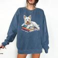 West Highland Terrier Books Dog Breed Westie Comfort Colors Sweatshirt Blue Jean West Highland Terrier Books Dog Breed Westie Comfort Colors Sweatshirt Blue Jean
